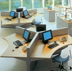 open plan office